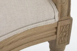 Flamant Medy, Fauteuil, Eiken, Natuurlijk Linnen^ Stoelen