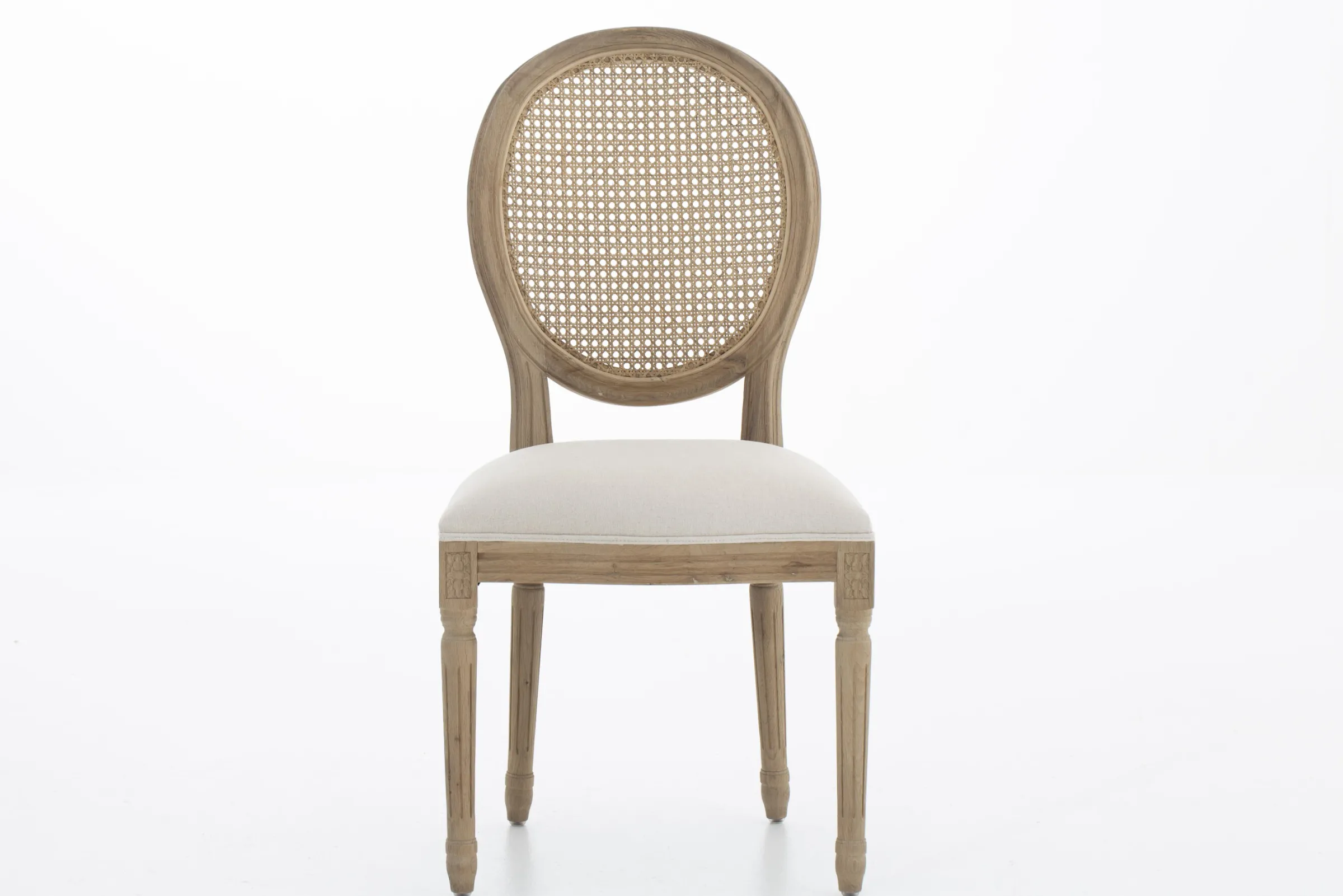 Flamant Medy, Stoel, Eiken, Natuurlijk Linnen^ Stoelen