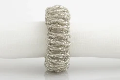 Flamant Meina, Servetring, Kralen, Zilver^ Accessoires