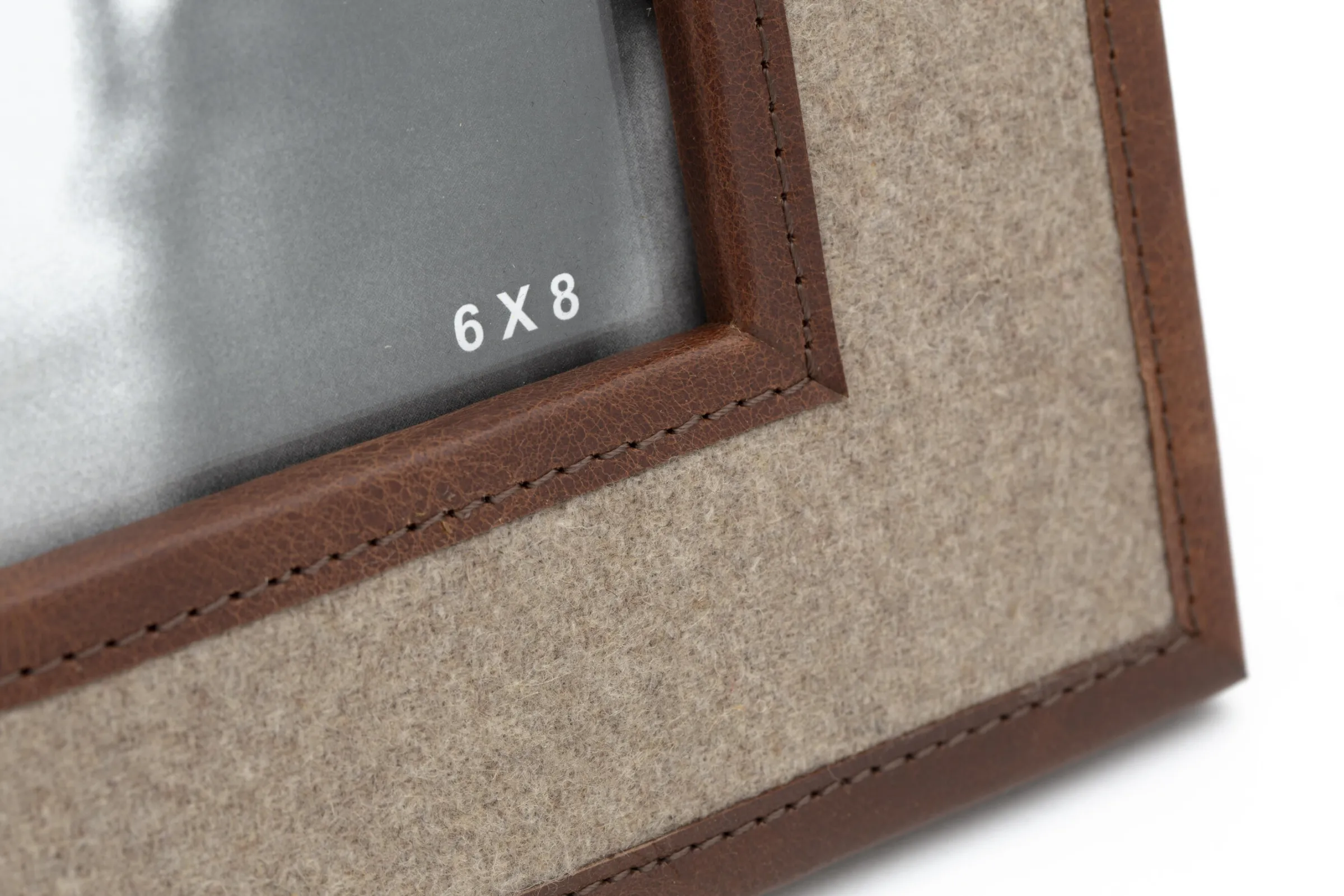 Flamant Milburn, Fotolijst, Wol En Leer, 15X20^ Decoratie