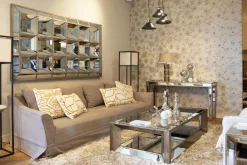 Flamant Mitchell, Salontafel, Rechthoekig, Spiegelglas En Hout, 120X70^ Koffie Tafels