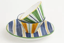 Flamant Nanna, Bord, 23 Cm, Blauw^ Borden, Borden En Kommen