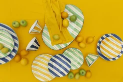 Flamant Nanna, Serveerschaal, Blauw, Rond^ Borden, Borden En Kommen