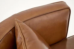 Flamant Nelia, Fauteuil, Leer Cognoac, Draaibaar^ Banken