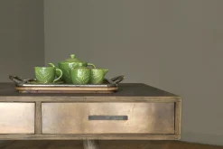 Flamant Nontemar, Bureau, Hout En Messing^ Bureaus