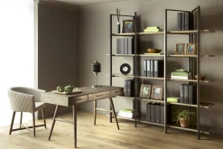 Flamant Nontemar, Bureau, Hout En Messing^ Bureaus