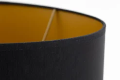 Flamant Ovaal, Lampenkap, Zwart En Goud, Ovaal, 35 Cm^ Verlichting