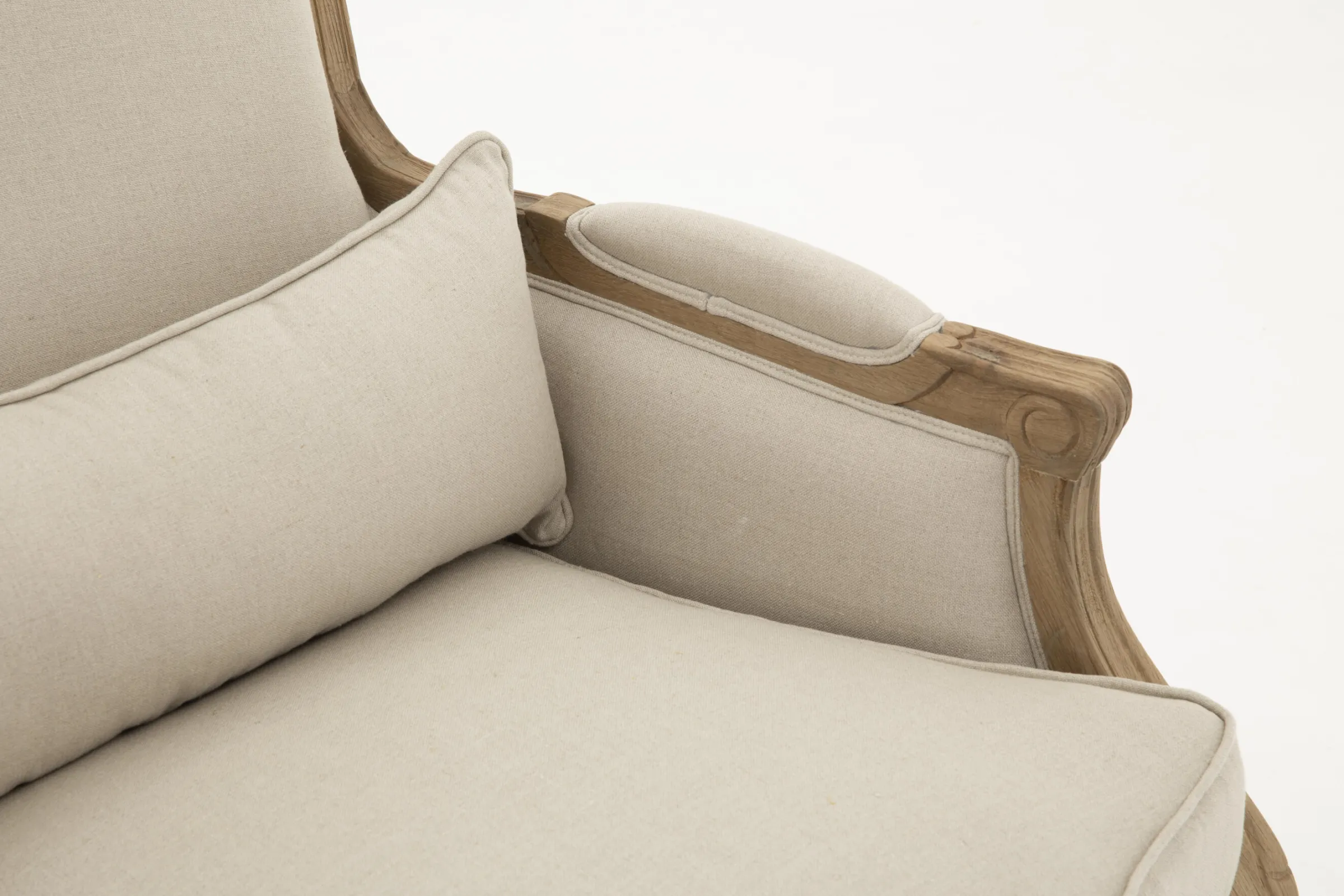 Flamant Ranomi, Fauteuil, Natuurlijk Linnen^ Banken