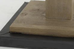 Flamant Renders, Bistrotafel, Verweerd Eiken En Ijzer, 80 Cm^ Eettafels