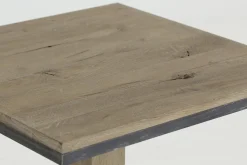 Flamant Renders, Bistrotafel, Verweerd Eiken En Ijzer, 80 Cm^ Eettafels