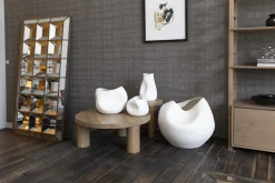 Flamant Reynolds, Vaas, Keramiek, Wit, Model 4^ Decoratie