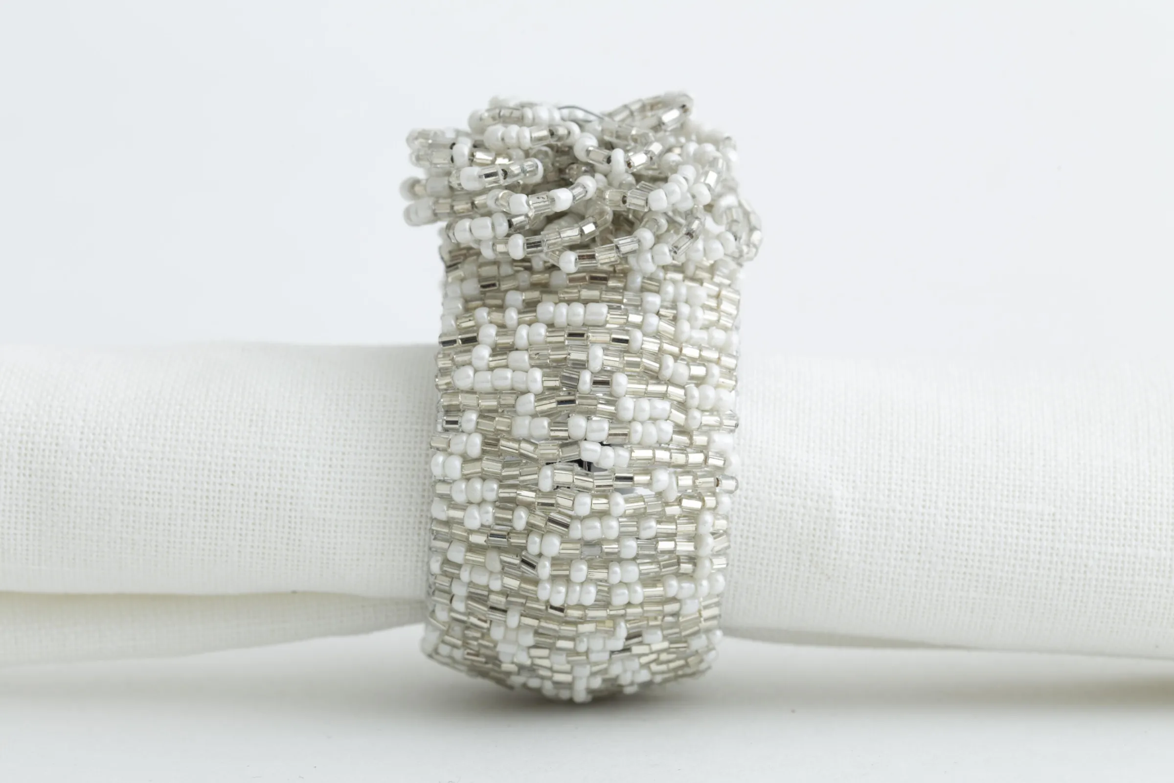 Flamant Rioja, Servetring, Kralen, Zilver^ Accessoires