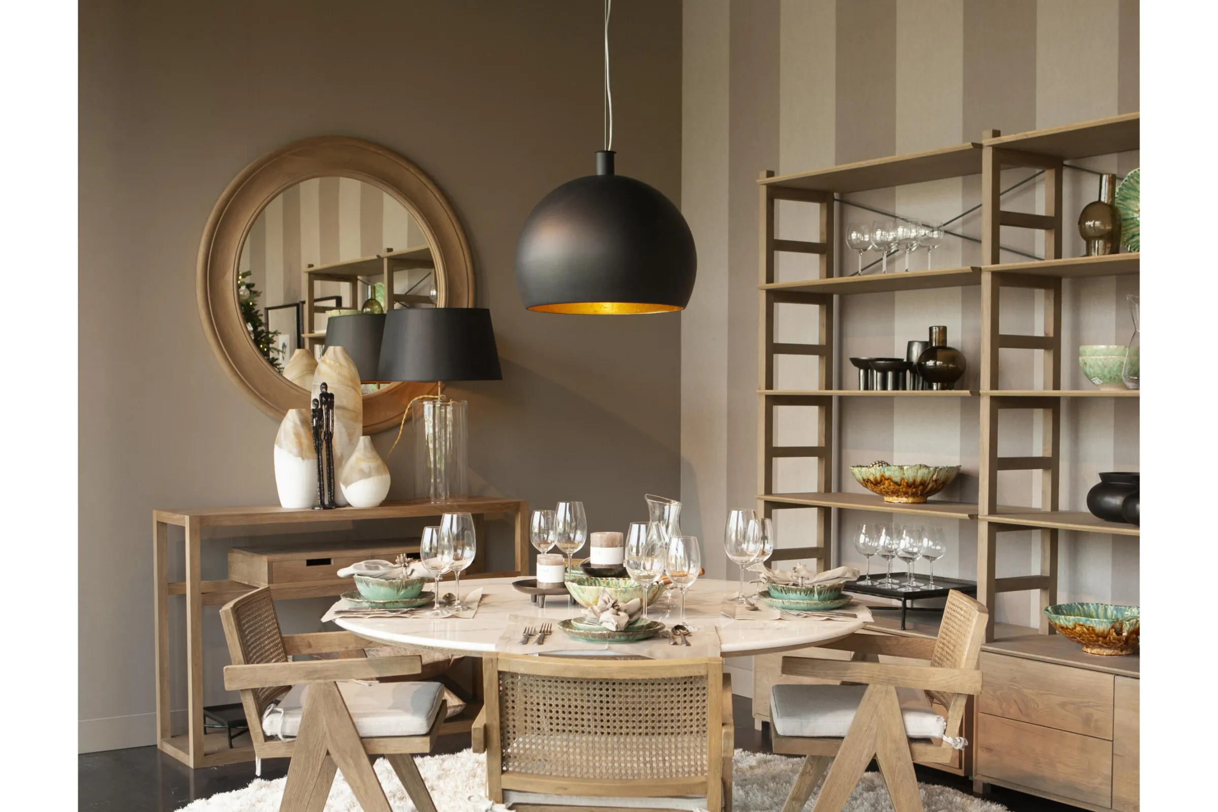 Flamant Roberts, Hanglamp, Zwart/Goud^ Verlichting