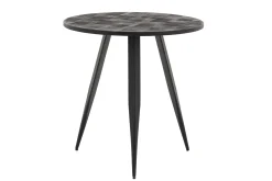 Flamant Robyn, Bistrotafel, Teruggewonnen Teak, Rond, 75 Cm^ Eettafels