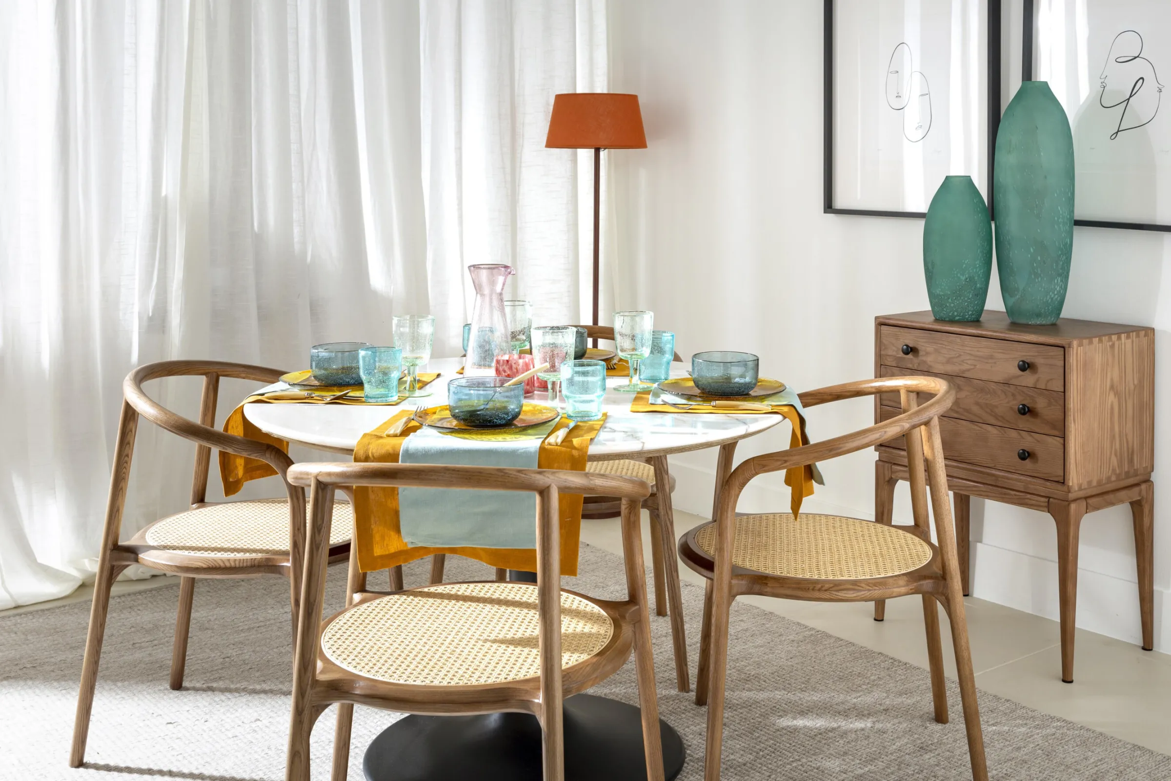 Flamant Roland, Vloerlamp, Leer^ Verlichting