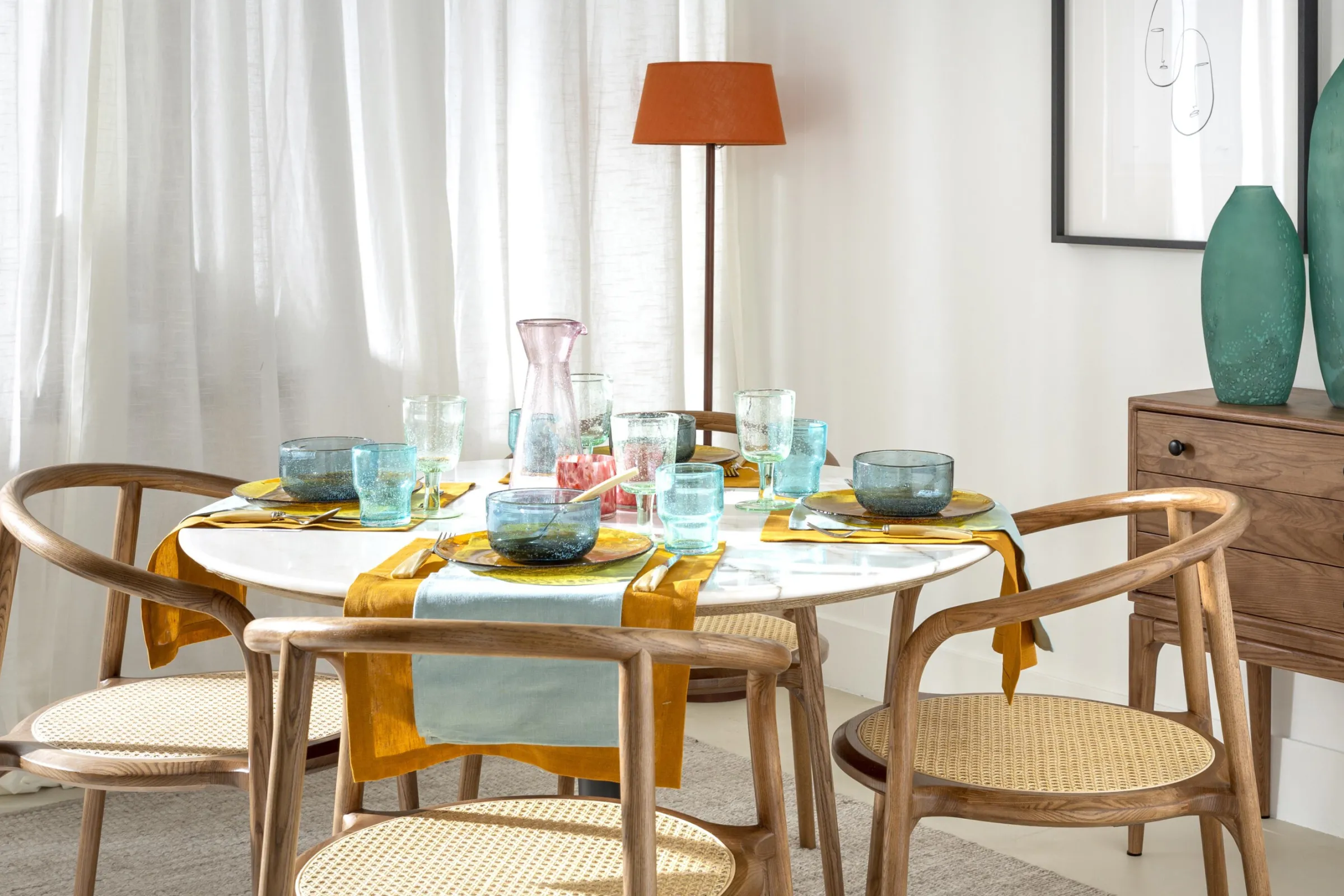 Flamant Samantha, Bord, Amber^ Borden, Borden En Kommen