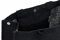 Flamant Shopper , Boodschappentas, Jute, Zwart^ Decoratie