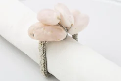 Flamant Tina, Servetring, Kralen, Wit^ Moederdag