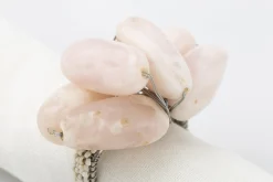 Flamant Tina, Servetring, Kralen, Wit^ Moederdag