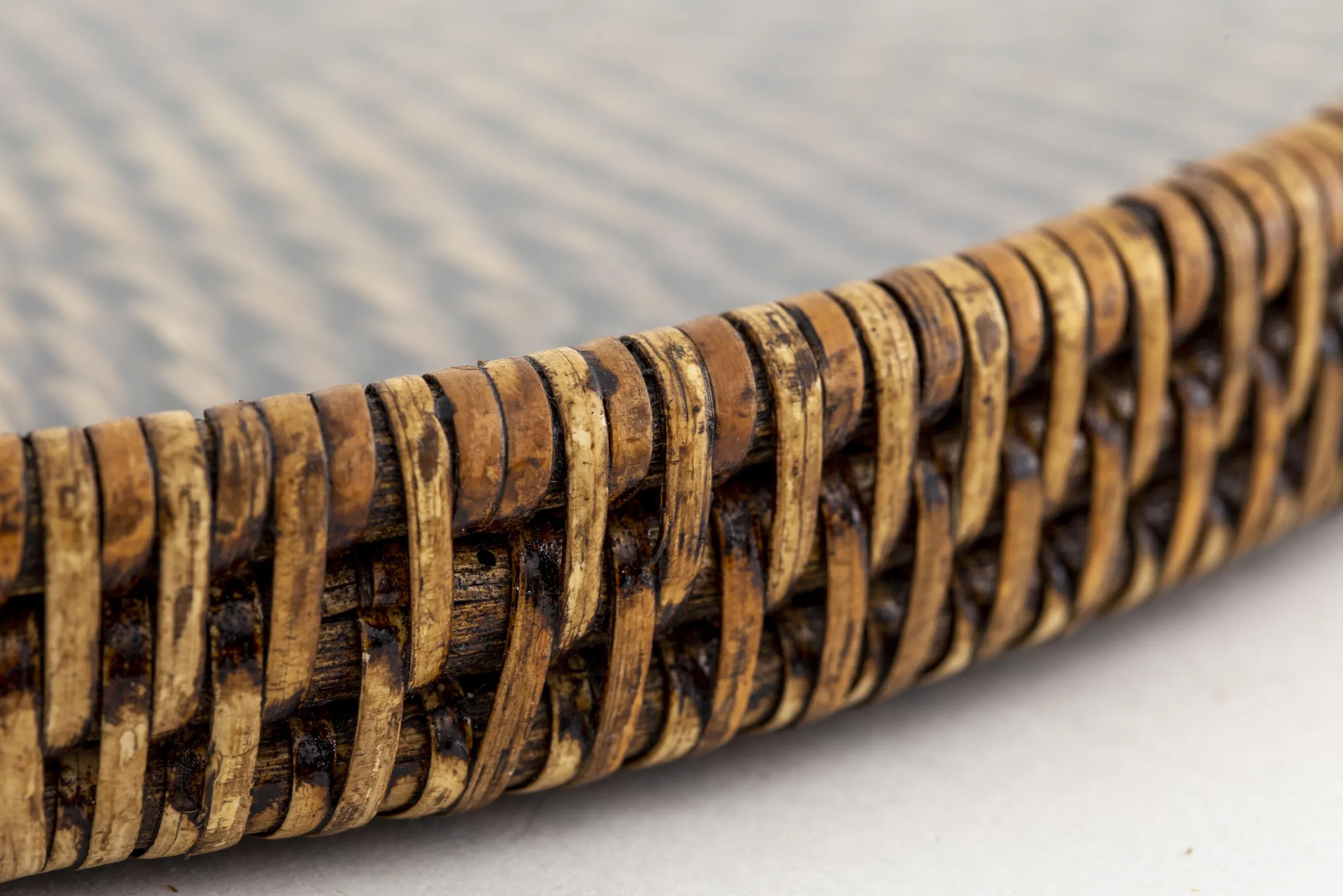 Flamant Togo, Dienblad, Rond, Met Glas, Riet^ Accessoires