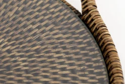 Flamant Togo, Dienblad, Rond, Met Glas, Riet^ Accessoires