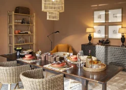 Flamant Togo, Dienblad, Rond, Riet, 48Cm^ Accessoires