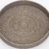 Flamant Togo, Dienblad, Rond, Riet, Grijs, 48Cm^ Accessoires