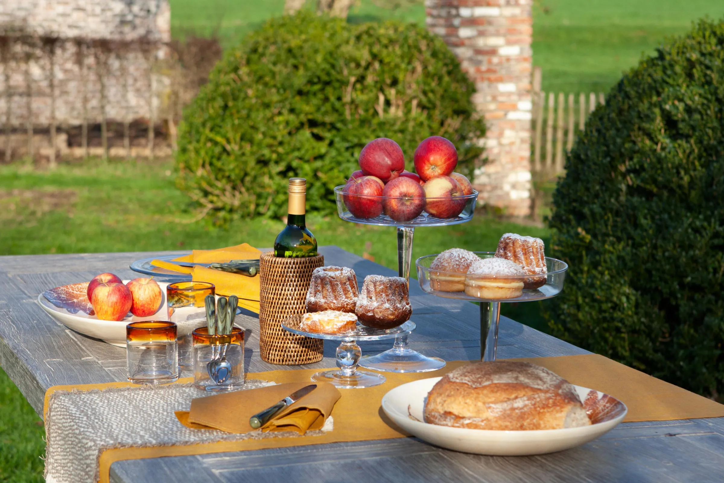 Flamant Togo, Flessenhouder, Riet^ Accessoires