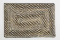 Flamant Togo, Placemat, Riet, Grijs, Rechthoekig^ Eetkamer- En Keukentextiel