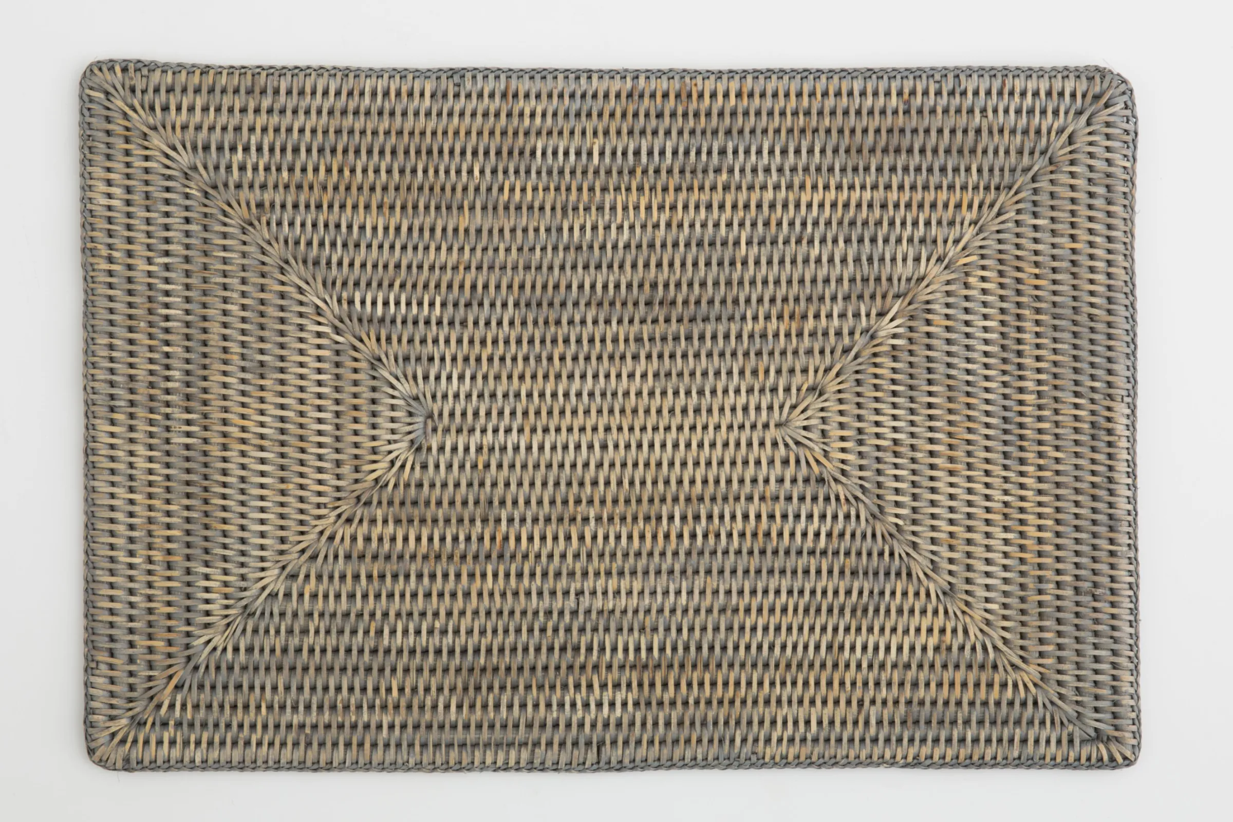 Flamant Togo, Placemat, Riet, Grijs, Rechthoekig^ Eetkamer- En Keukentextiel