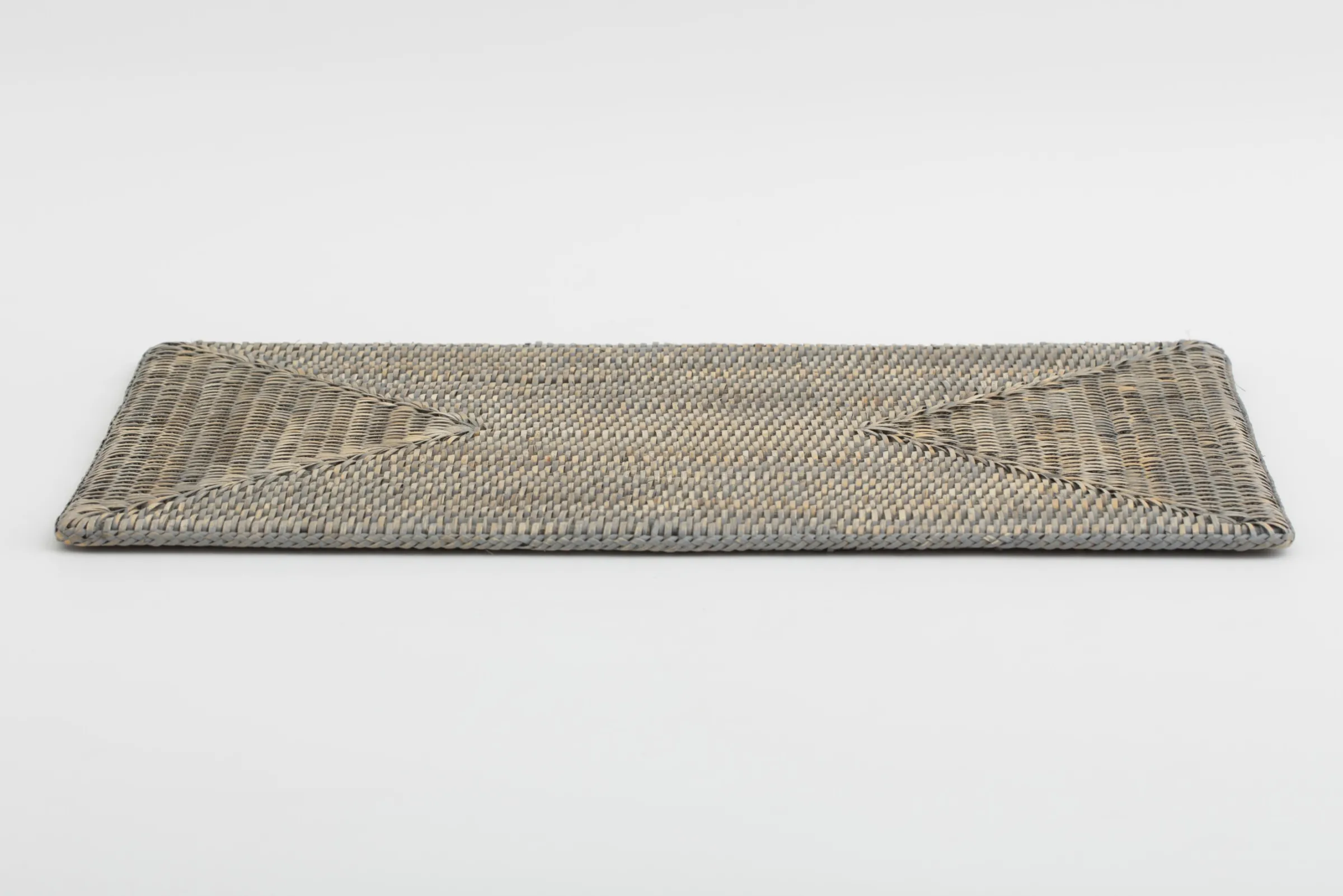 Flamant Togo, Placemat, Riet, Grijs, Rechthoekig^ Eetkamer- En Keukentextiel