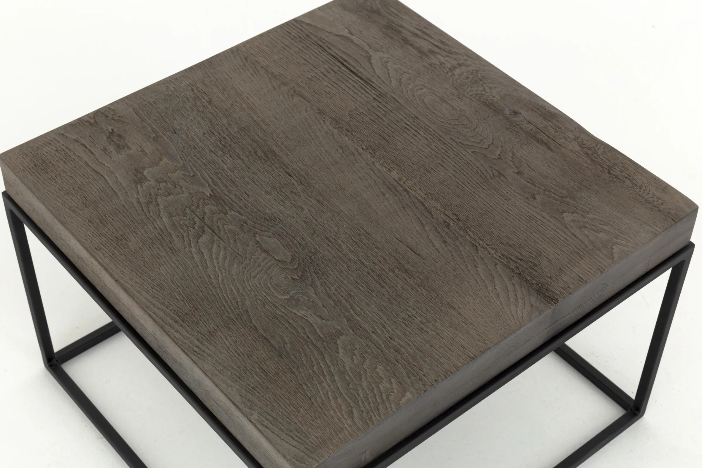 Flamant Urban, Bijzettafel, Eiken En Metaal, Donkerbruin^ Koffie Tafels