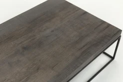 Flamant Urban, Salontafel, Eiken En Metaal, Donkerbruin^ Koffie Tafels