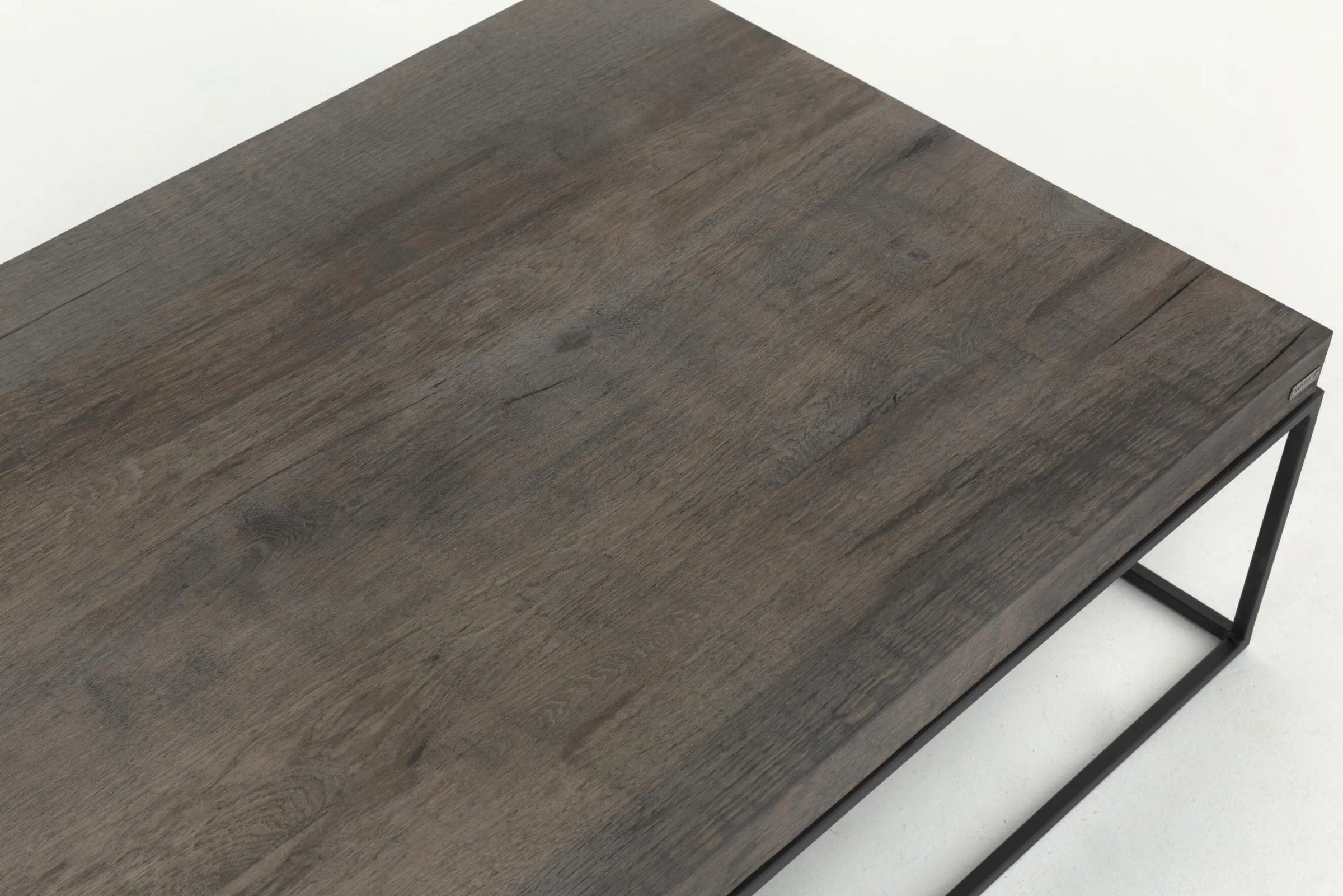 Flamant Urban, Salontafel, Eiken En Metaal, Donkerbruin^ Koffie Tafels