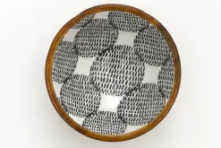 Flamant Veralie, Kom, Hout, Model 3^ Decoratie