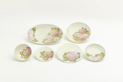 Flamant Villosa, Kom, Keramiek, Bloemen^ Borden, Borden En Kommen