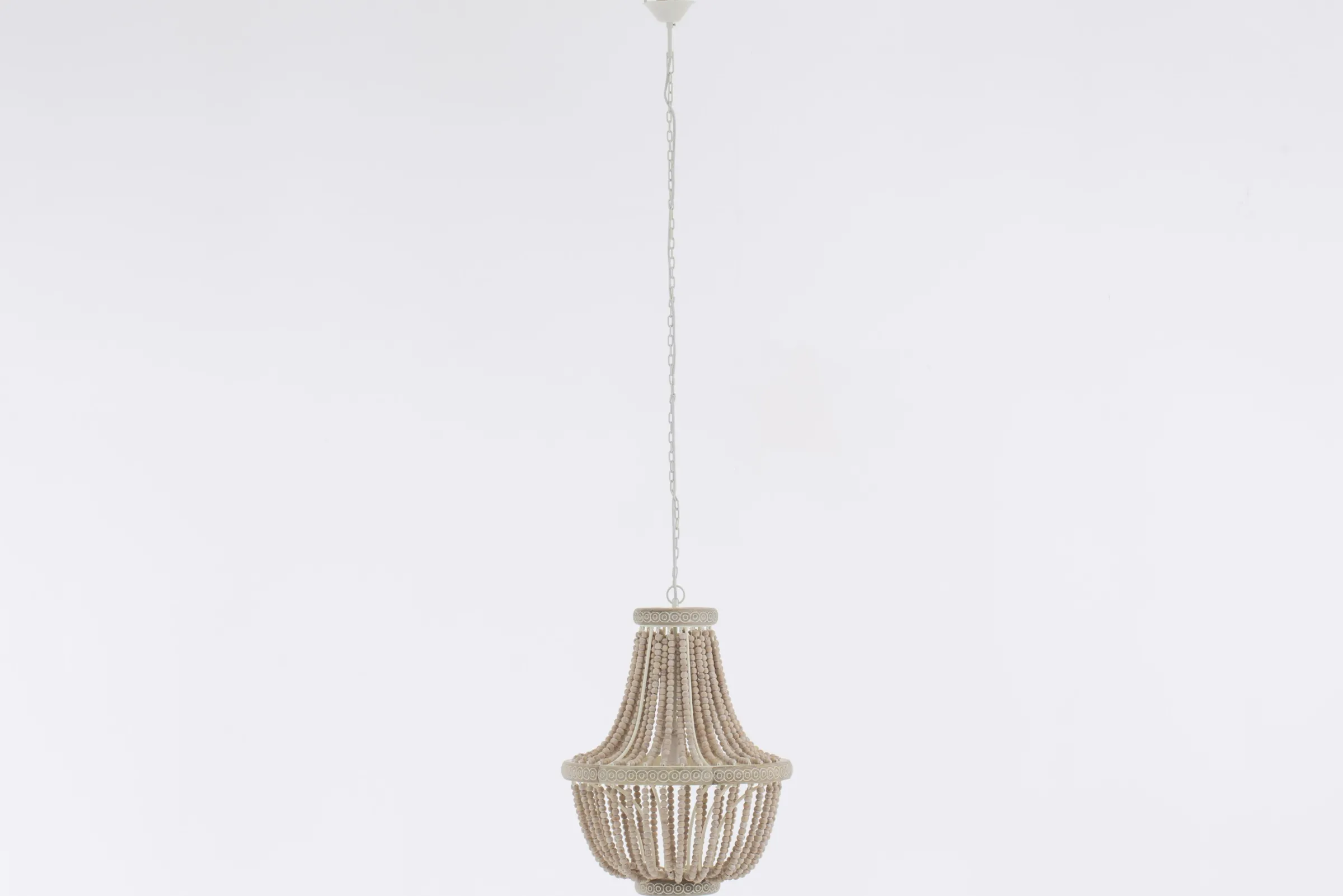 Flamant Zofia, Hanglamp, Ijzer En Houten Kralen^ Verlichting